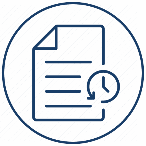 Florence – Document Version – Icon – Dark Blue