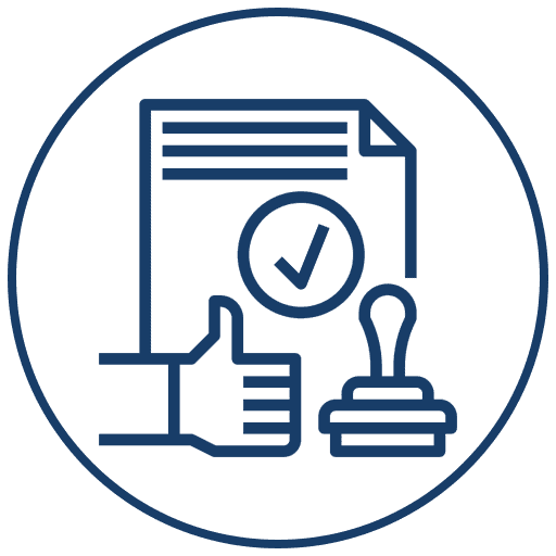 Florence – IRB Approval – Icon – Dark Blue