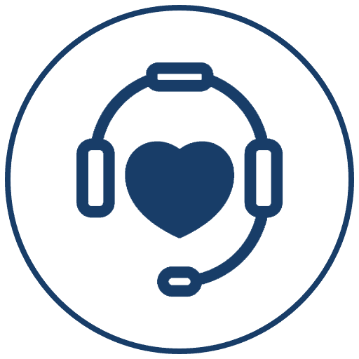 Florence – Top Rated Support – Icon – Dark Blue