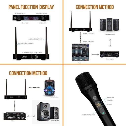 DIGIMORE D-310 100-Channel Professional UHF Wireless Microphone - Image 7