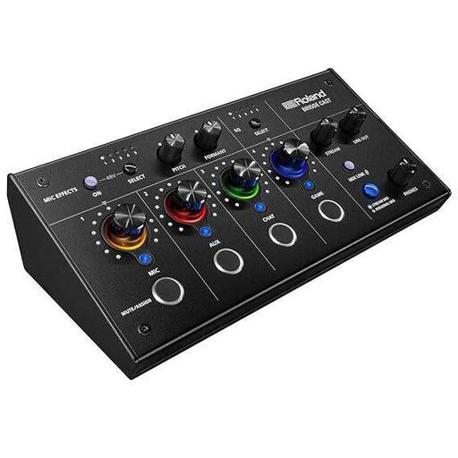 Roland BRIDGE CAST Dual Bus Gaming Mixer | Professional Audio Streaming Interface and Mixer for Online Gamers | 32-Bit Hardware DSP | USB-C Windows and Mac Connectivity | XLR Input for Microphones - Image 2