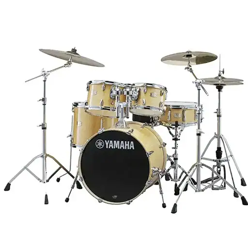 Yamaha SBP2F5 Stage Custom Birch 5-Piece Acoustic Drum Kit With Hardware - Natural Wood - Image 3