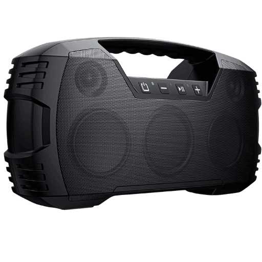 Black AOMAIS rugged portable Bluetooth speaker for pool beach and hiking