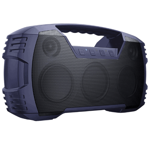 Navy Blue AOMAIS waterproof outdoor Bluetooth speaker with handle and floating design