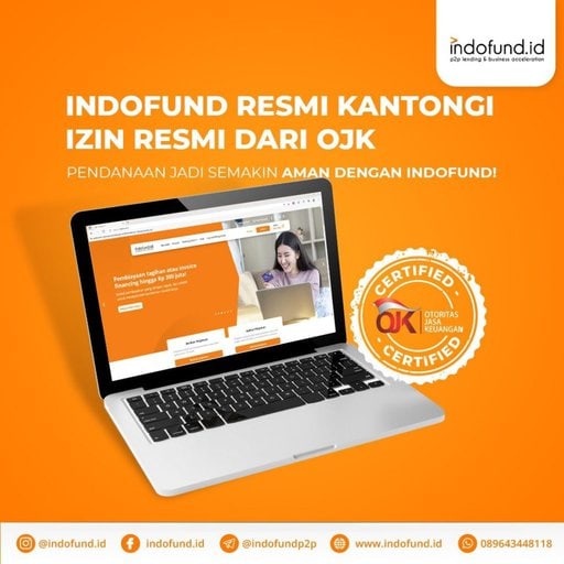 Indofund Officially Holds the OJK Permit as a P2P Lending Fintech (source: special) Indofund Officially Holds the OJK Permit as a P2P Lending Fintech