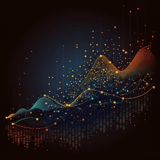 Stockmarket forecasting with a neural network is about identifying meaningful patterns, but there is no guarantee that these patterns are present. Image created with Midjourney.  