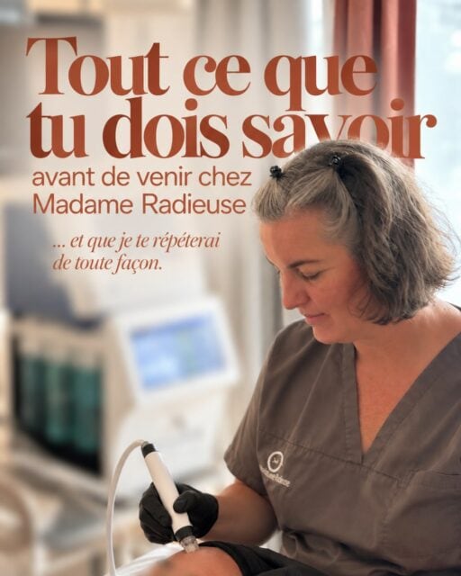 Tu connais maintenant quelques-unes des choses que je répète souvent au cabinet.  Mais il en reste une. Et peut-être la plus importante pour moi.  Une bonne skincare, ce n’est pas seulement une routine efficace et adaptée à ta peau.
C’est aussi une routine que tu prends plaisir à appliquer.  Parce que la meilleure routine du monde ne sert à rien si elle reste dans la salle de bain.  Des produits que tu aimes, des gestes simples, quelques minutes rien qu’à toi… et surtout, l’envie de recommencer demain.  Chez Madame Radieuse, l’objectif n’est pas de te donner toujours plus à faire. C’est de trouver ce qui convient à ta peau, à ton quotidien et à toi.  Et toi, ta skincare : plaisir ou corvée ?  #MadameRadieuse #SkincareBordeaux #ConseilsSkincare #RoutineSkincare #Bordeaux