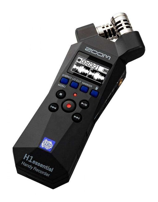 Zoom H1essential Stereo Handy Recorder (2024 Model, Essential Series) with 32-Bit Float, Accessibility, X/Y Microphones, USB