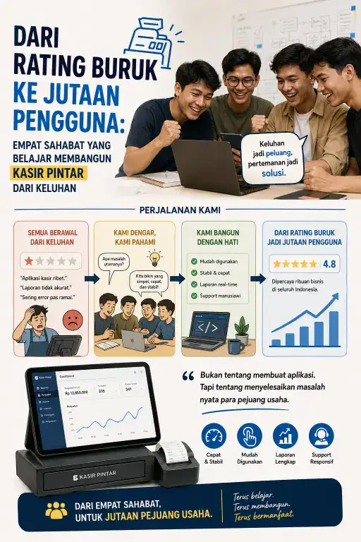 Sahabat yang Belajar Membangun Kasir Pintar dari Keluhan