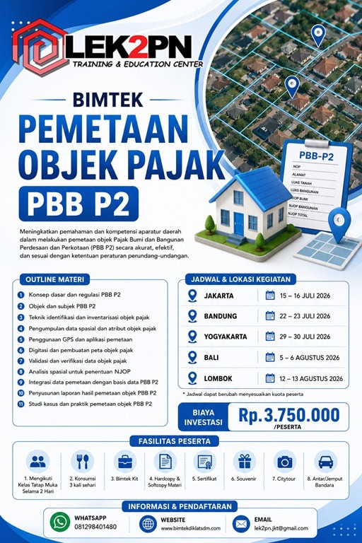 BIMTEK PEMETAAN OBJEK PAJAK PBB P2