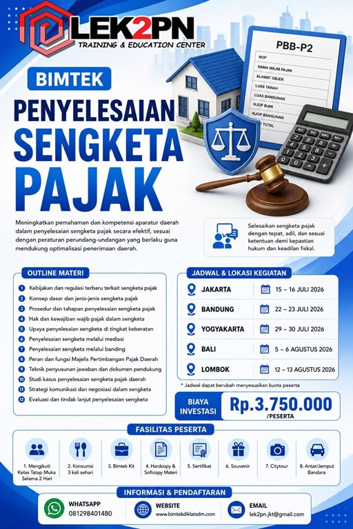 BIMTEK PENYELESAIAN SENGKETA PAJAK