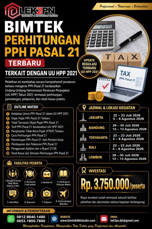 BIMTEK PERHITUNGAN PPH PASAL 21