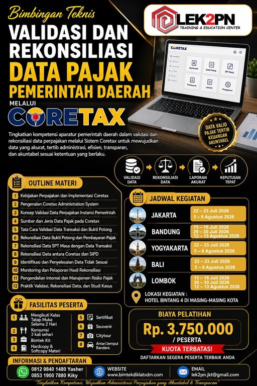 BIMTEK VALIDASI DAN REKONSILIASI DATA PAJAK