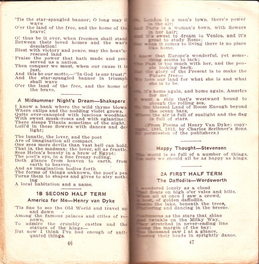 Newtown High School Handbook, 1921-1923: pp. 44-45