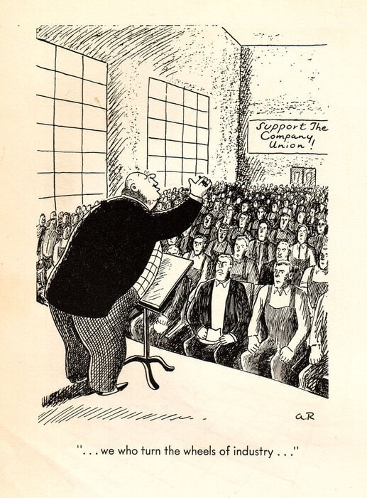 Redfield's The Ruling Clawss (1935): "... we who turn the wheels of industry ..."