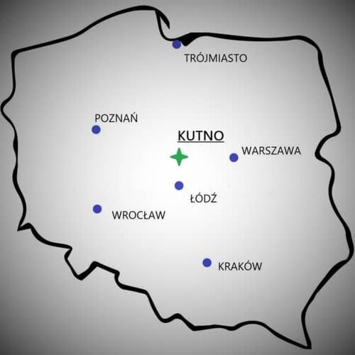 Mapa - Polska - Kutno