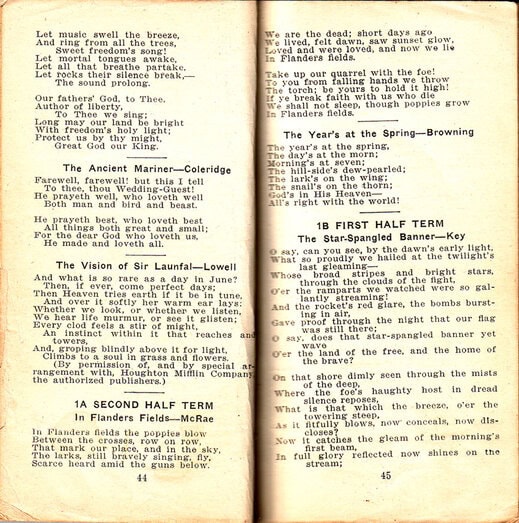 Newtown High School Handbook, 1921-1923: pp. 44-45