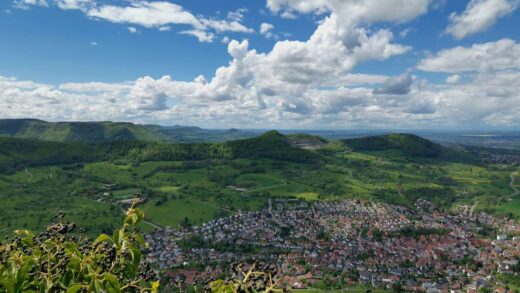 Ausblick von der Burg Hohenneuffen