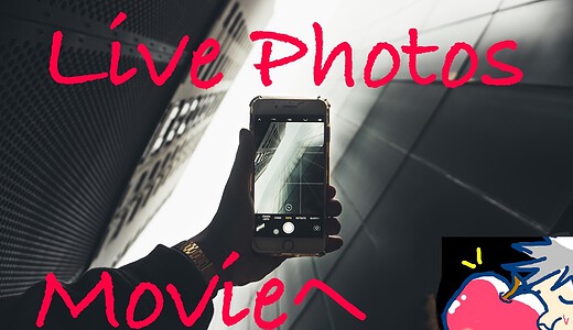 おすすめWorkflow４．Live Photosを３秒で動画に変換する方法｜iPhone