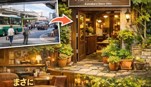 ニュージャーマン鎌倉本店は鎌倉駅徒歩1分なのに超静か！東口ロータリーで見落とす秘密の隠れ家カフェとは？