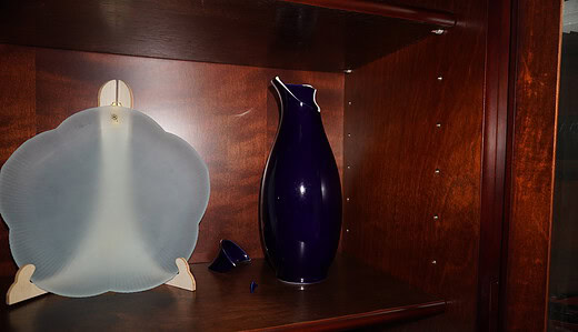 地震の爪痕を感じる