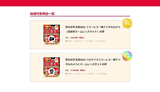 ヨドバシカメラ福袋5年ぶりに落選