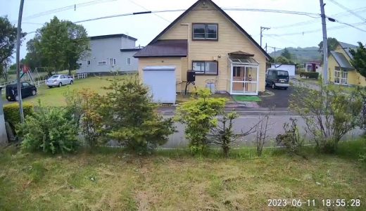 苫小牧、浦河町震度5、監視カメラが揺れの大きさを捕らえる