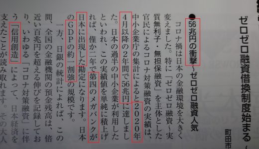 信用創造で、日本のお金の流通が増える（ソース：町田商工会議所）