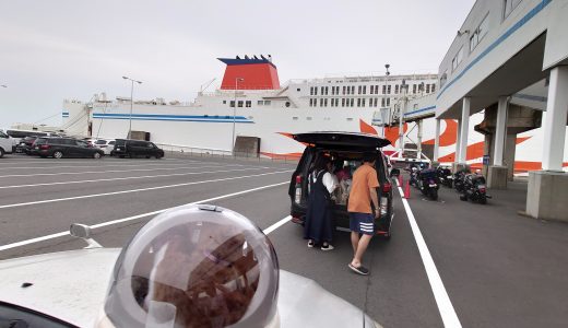 さんふらわあさっぽろに猫と乗船