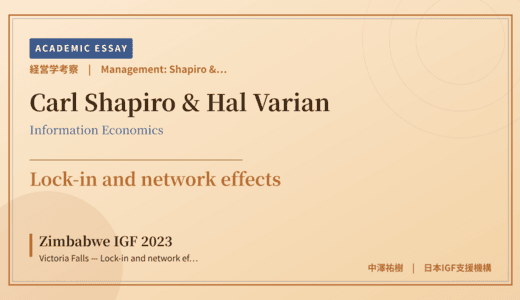 Shapiro & Varian Information Rules Reading of Zimbabwe IGF 2023 Victoria Falls — Lock-in and network effects
