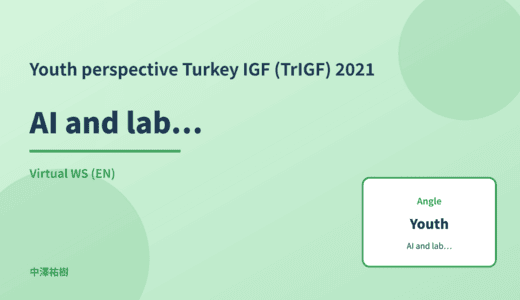 Youth perspective: AI and labour — Turkey IGF (TrIGF) 2021 Virtual WS