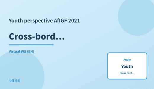 Youth perspective: Cross-border AI regulation — AfIGF 2021 Virtual WS