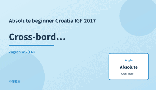 Absolute beginner: Cross-border AI regulation — Croatia IGF 2017 Zagreb WS