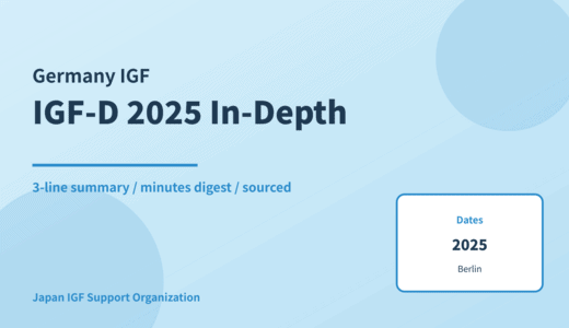 IGF-D 2025 (16th German Internet Governance Forum / XVI. Internet Governance Forum Deutschland) — In-Depth Report: Minutes Digest & 3-Line Summary
