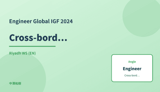 Engineer: Cross-border AI regulation — Global IGF 2024 Riyadh WS