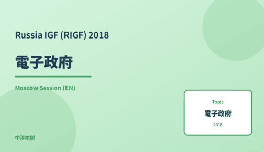 電子政府 — Russia IGF (RIGF) 2018 Moscow Session