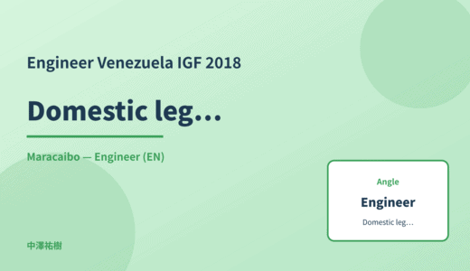 Engineer: Domestic legislation — Venezuela IGF 2018 Maracaibo