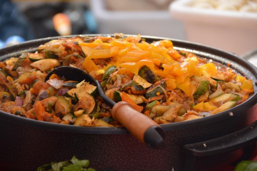 Vegetarische Gemüsepfanne