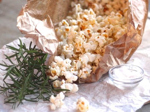 Popped Rosemary Popcorn