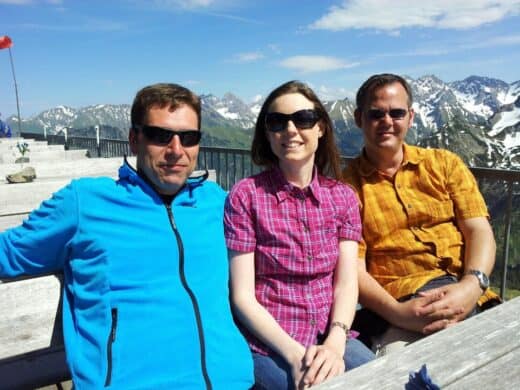 Bild von mir mit Freunden auf dem Fellhorn