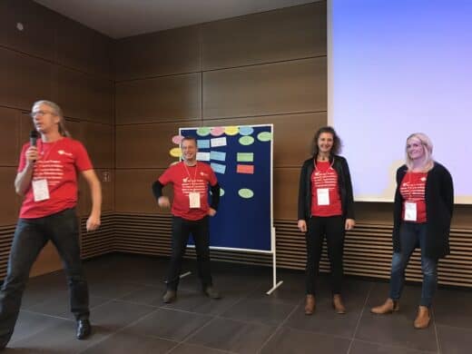 Von links nach rechts: Achim Meurer, Tino Richter, Sara Nestler und Nicole Hesse