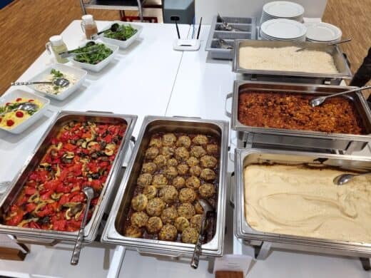 Veganes Abendessen beim #bcs22