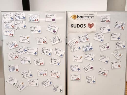 Die Kudos der Teilgebenden beim Barcamp Stuttgart