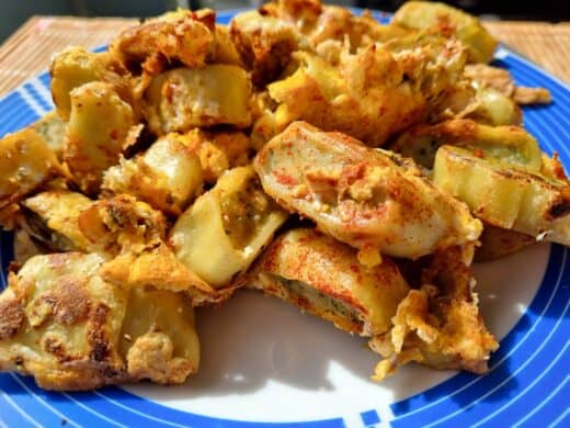 Maultaschen gebraten mit Ei