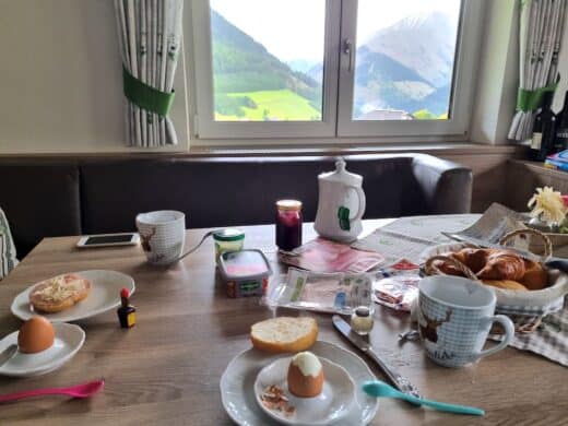 Frühstück mit Aussicht