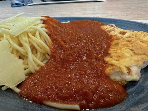 Piccata Milanese mit Spaghetti