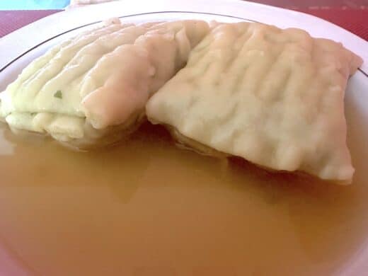 Maultaschen in der Brühe