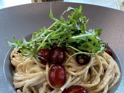 Vollkorn Spaghetti mit Gorgonzolasoße