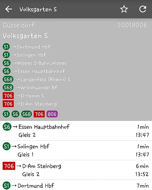 Öffi - alle Abfahrten