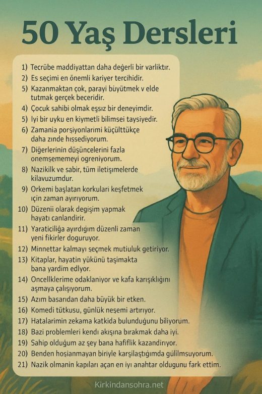 50 Yaşında Bunları Yapmış Olmalısın
